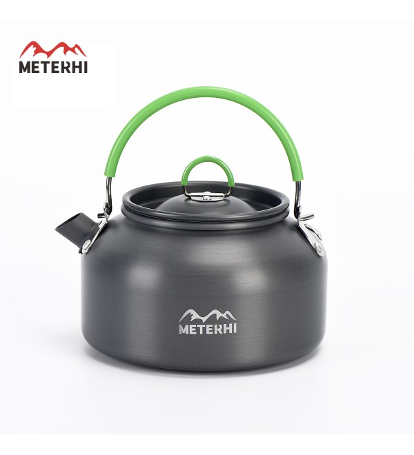 Meterhi 1.1L Camping Kettle Outdoor Coffee Kettle